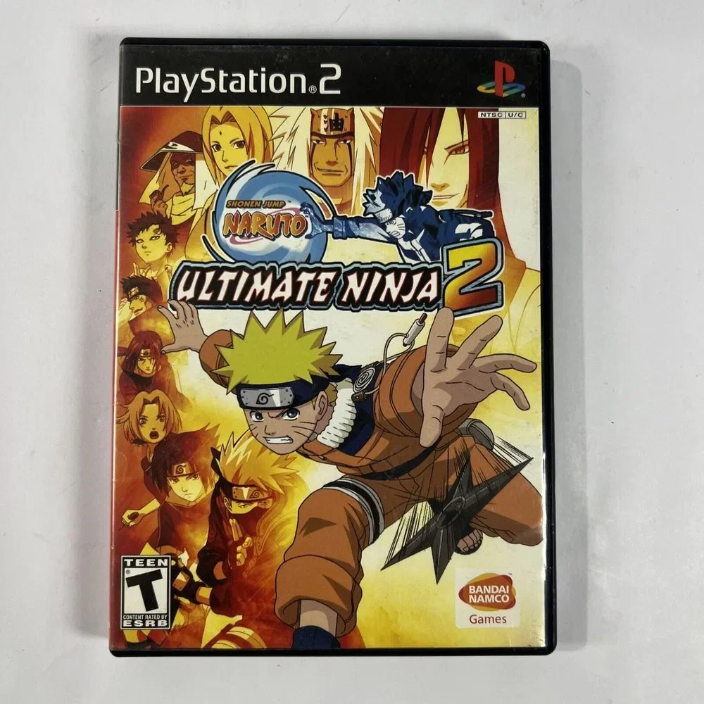 PS2 Shonen Jump Naruto Ultimate Ninja 2 Sony PlayStation 2002 Tested No Manual‎